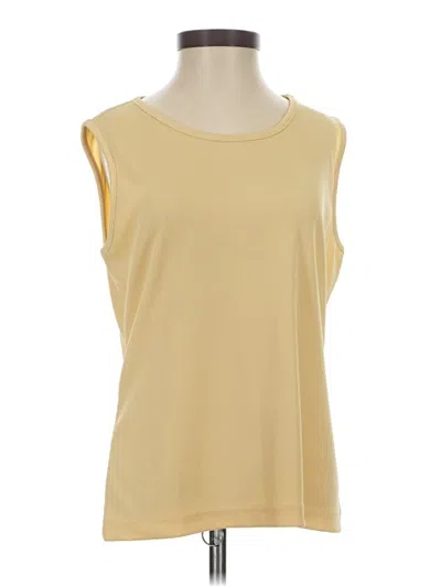 Pre-owned Laura Scott Sleeveless T-shirt In Yellow