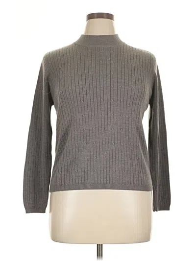 Pre-owned Laura Scott Turtleneck Sweater In Gray