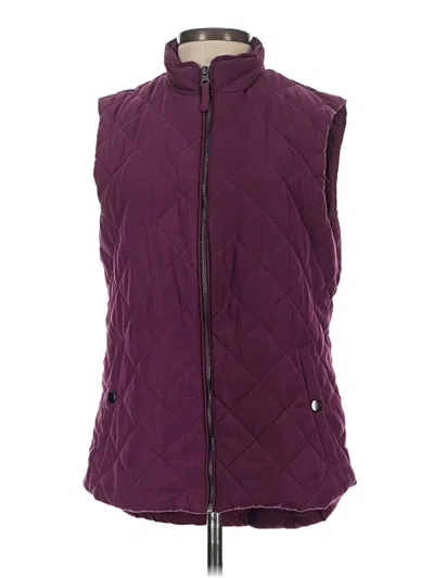Pre-owned Laura Scott Vest In Purple