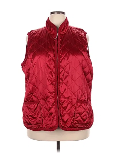 Pre-owned Laura Scott Vest In Red