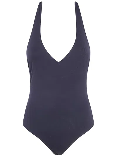 Laura Urbinati Halterneck Swimsuit In Blue