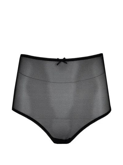 Laura Urbinati Bow-detail Briefs In Black