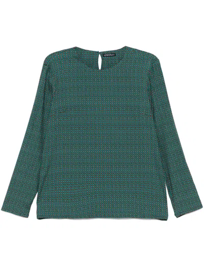 Laura Urbinati Camicia St Geometrica In Green