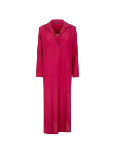 Laura Urbinati Collared Dress In Pink
