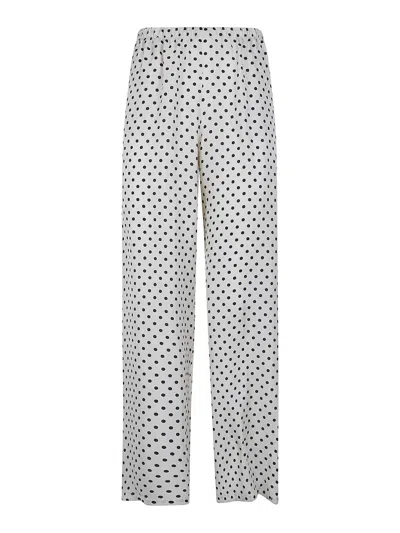 Laura Urbinati Elastic Waist Trousers In White