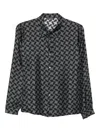 Laura Urbinati Geometric-print Shirt In Gray