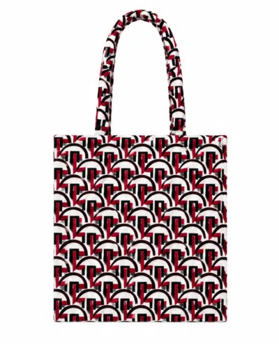 Laura Urbinati Shopper Camerino Print In Red
