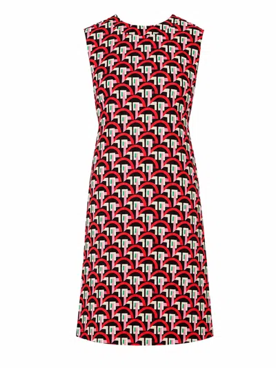 Laura Urbinati Sleveless Mini Dress Black In Multi