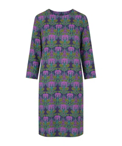 Laura Urbinati Long-sleeved Dress In Purple
