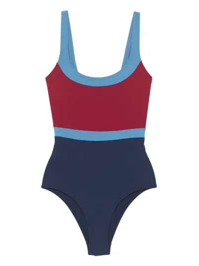 Laura Urbinati Open-back Swimsuit In Blue