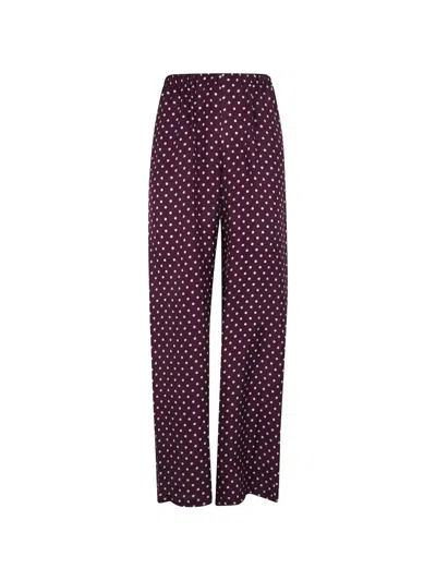 Laura Urbinati Polka-dot Trousers In Purple