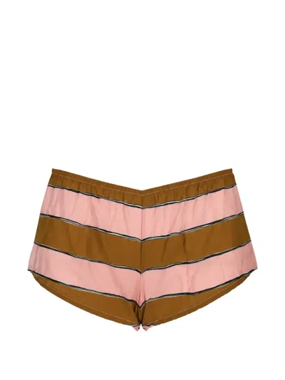 Laura Urbinati Silk Striped Pyjamas In Multi