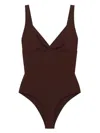 Laura Urbinati Sormonto Swimsuit In Brown