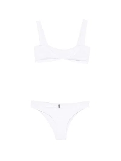 Laura Urbinati Twist-detail Bikini In White