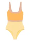 Laura Urbinati Two-tone Swimsuit In Yellow