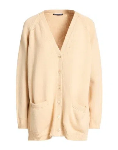 Laura Urbinati Woman Cardigan Sand Size 4 Cashmere In Neutral