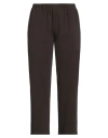 Laura Urbinati Woman Pants Dark Brown Size 6 Virgin Wool, Elastane