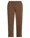 Laura Urbinati Woman Pants Brown Size 8 Virgin Wool, Elastane In Magenta