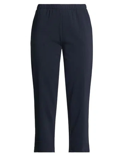 Laura Urbinati Woman Pants Navy Size 10 Virgin Wool, Elastane In Blue