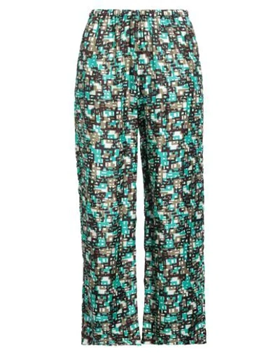 Laura Urbinati Woman Pants Turquoise Size 10 Silk In Blue