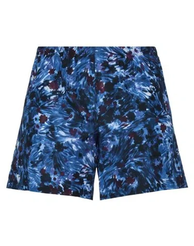 Laura Urbinati Woman Shorts & Bermuda Shorts Blue Size 4 Cotton, Silk