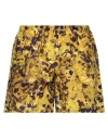 Laura Urbinati Woman Shorts & Bermuda Shorts Mustard Size 8 Cotton, Silk In Yellow