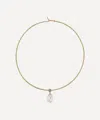 Laura Vann 18ct Gold-plated Blythe Pearl Torque Choker Necklace In Gold