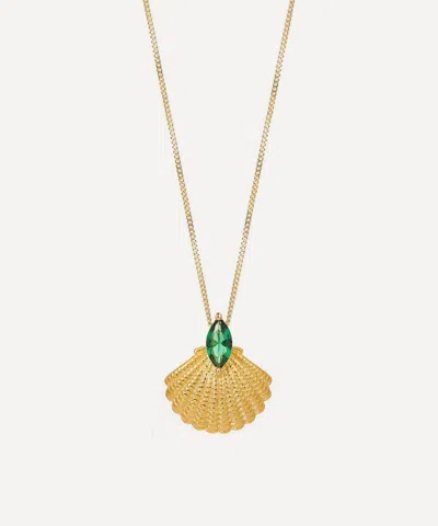 Laura Vann 18ct Gold-plated Pamela Shell Pendant Necklace