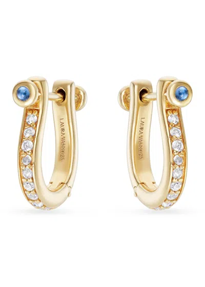 Laura Vann Cora 14kt Gold Vermeil Hoop Earrings