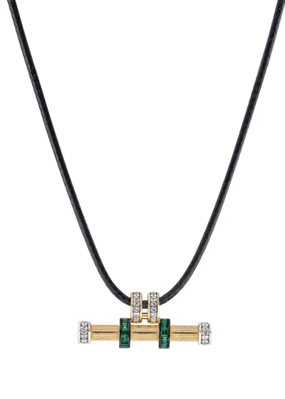 Laura Vann Maya 18kt Gold Plated Necklace In Brown