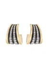 Laura Vann Nina 14kt Gold Vermeil Hoop Earrings In Brown
