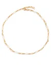 Laura Vann Vintage Link 18kt Gold-plated Necklace In Brown