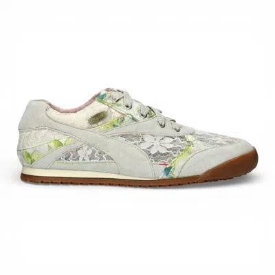 Laura Vita® Tivanao 03 Floral Leather Trainers Sneaker Shoes In Animal Print