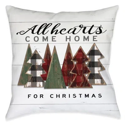Laural Home All Hearts Come Home Indoor Pillow In Multi
