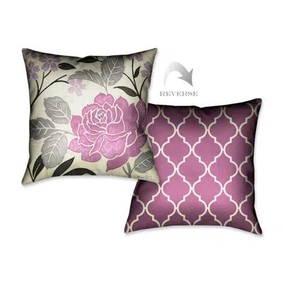 Laural Home Alverstone Throw Pillow In Pink