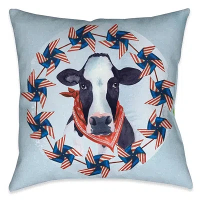 Laural Home American Barn Polyester Throw Pillow In Multi