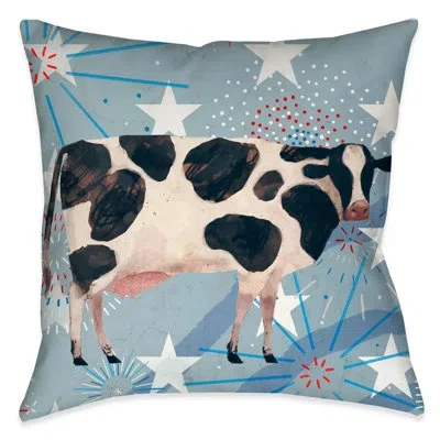 Laural Home Americana Cow Indoor Decorative Pillow In Multi