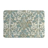Laural Home Antique Damask Memory Foam Bath Rug In Blue