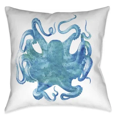 Laural Home Aqua Of The Deep Aqua Of The Deep Square Pillow Cover & Insert