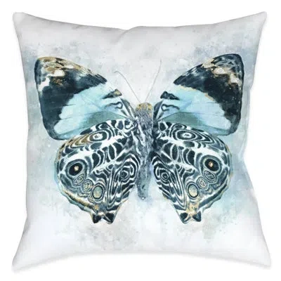 Laural Home Artful Butterfly Nature Outdoor Decorative Pillow In Multi