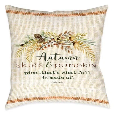 Laural Home Autumn Skies Indoor Decorative Pillow In Multi