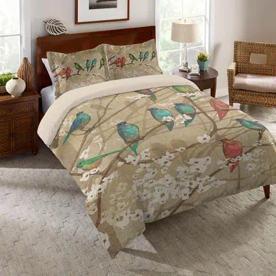 Laural Home Azalea Leaves Sham In Beige
