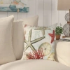 Laural Home Beach Shells Beach Shells Outdoor Throw Pillow In Multi