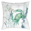 Laural Home Beach Therapy Polyester Throw Pillow In Blue