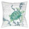 Laural Home Beach Therapy Polyester Throw Pillow In Blue