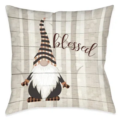 Laural Home Blessed Gnome Pillow Blgn In Multi