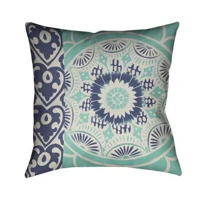 Laural Home Blue Batik Ii Indoor Decorative Pillow In Multi
