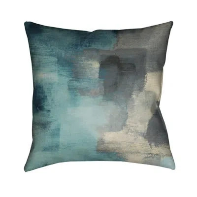 Laural Home Blue Rain Throw Pillow In Multi