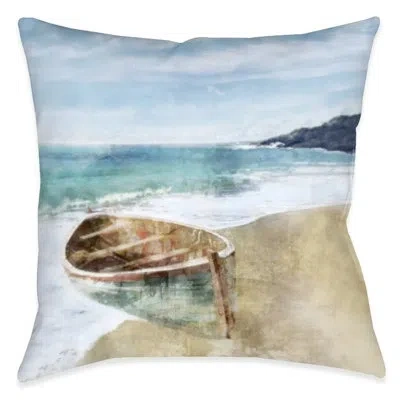 Laural Home Boat Ride Outdoor Decorative Pillow In Multi