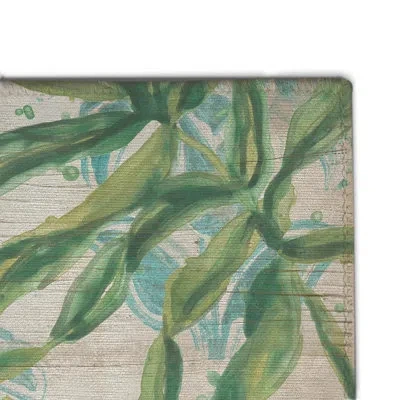 Laural Home Bohemian Palms Outdoor Door Mat In Green